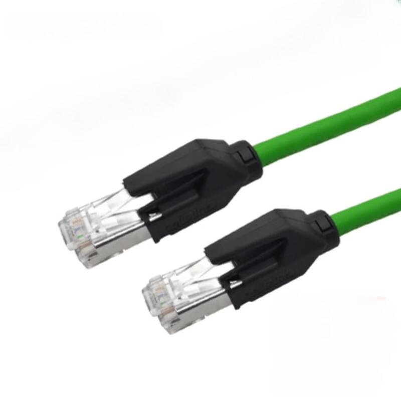 HUALIXIN Cat6A Industrial Ethernet Cable with Anti-Vibration Screw Nut Connector