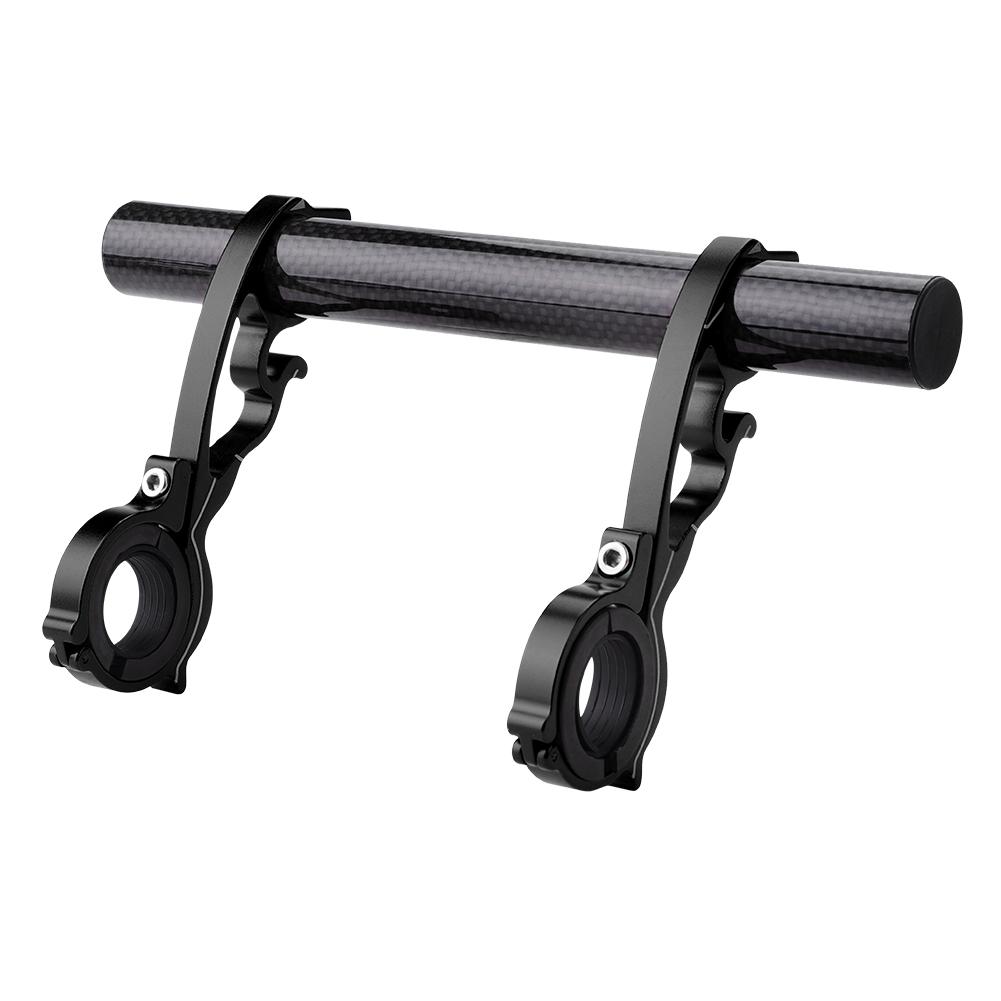 Bike Cycling Handlebar Extender Extension Holder Mount for GPS Lamp Units Headlights (Black)