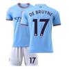 2022-23 Man City Domácí dres #17 De Bruyne #9 Haaland #47 Foden #7 Sterling Fotbalové dresy