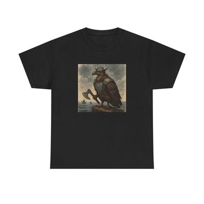 Unisex Adult T Shirt Viking Vulture Norse Navigator