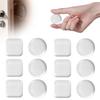 2 Set Adhesive Door Stoppers Transparent Soft Silicone Wall Protectors To Prevent Impact Scratches On Door And Wall