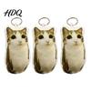 Cute Cat Ornament Meow Voice-Activated Plush Keychain Talking Stuffed Animal Interactive Pendant for Bags Backpacks Funny Gift Kids Students