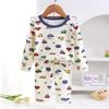 Children's Korean Style Thermal Velvet Pajama Set - Boys & Girls Warm Autumn Shirt and Pants