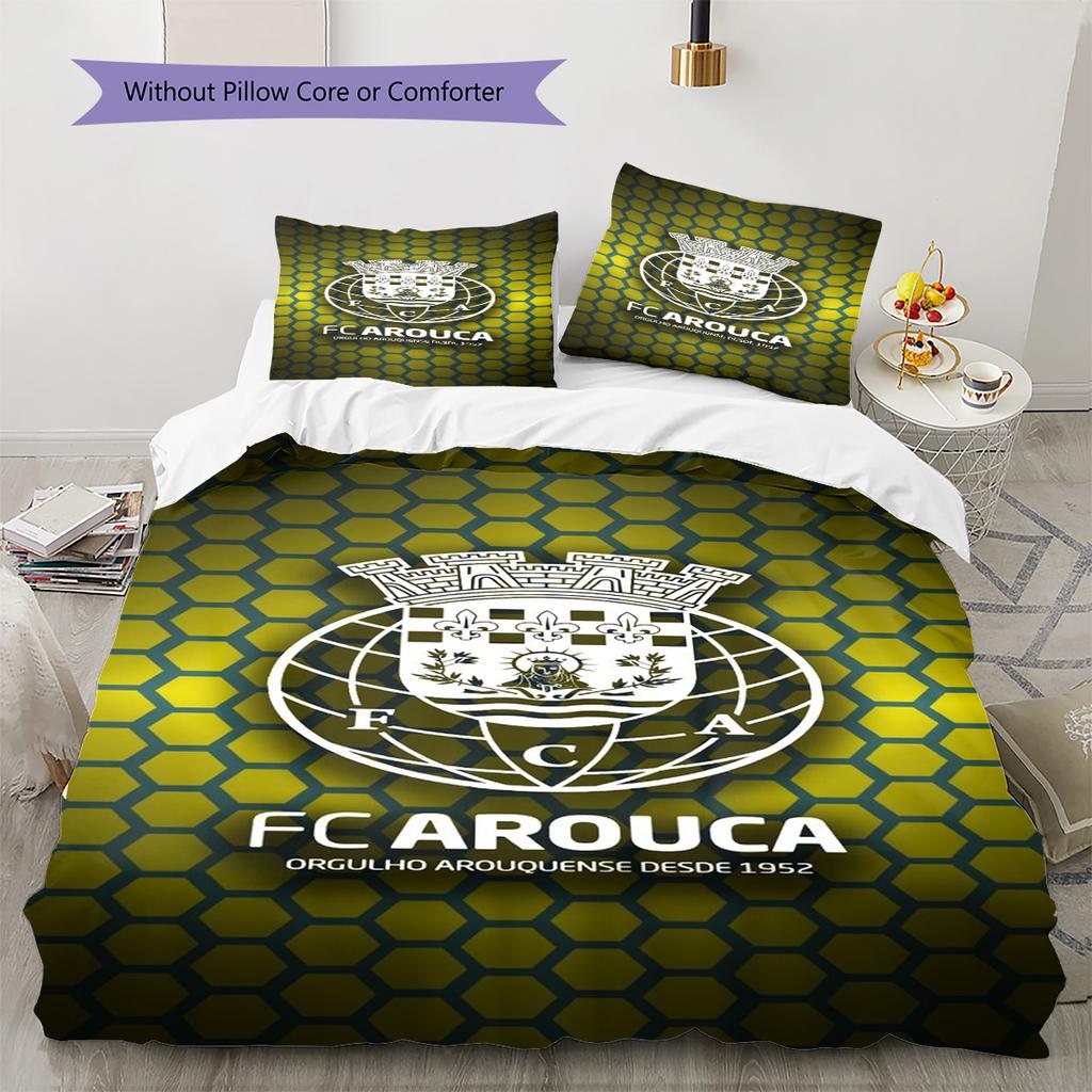 FC Arouca Pattern Bedding Set Quilt Cover Pillowcase Home Decor Gift (1 * duvet cover + 2 * pillowcase, without core)
