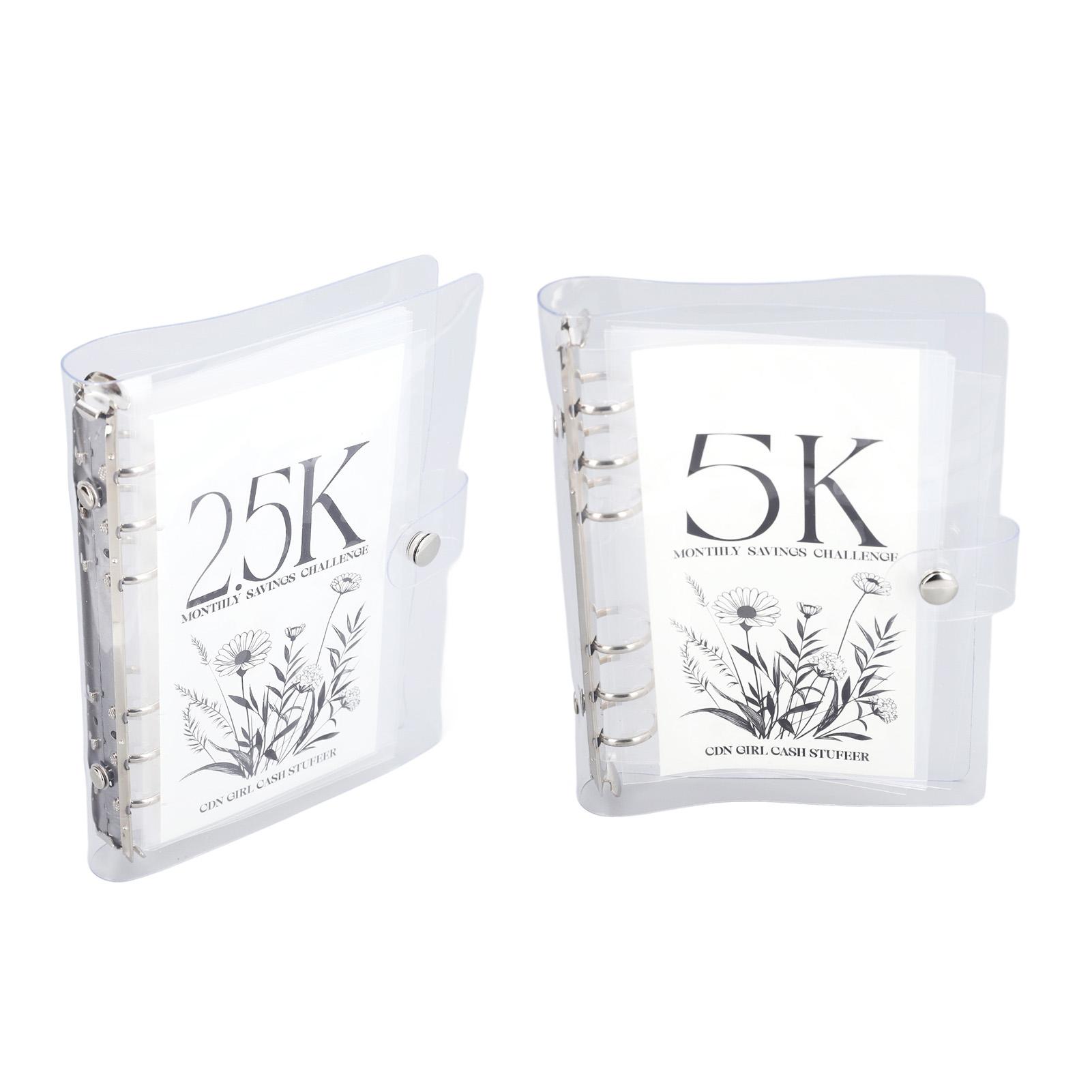 Бюджетная прозрачная мягкая водонепроницаемая портативная книжка из ПВХ с 6 отверстиями — фото 3