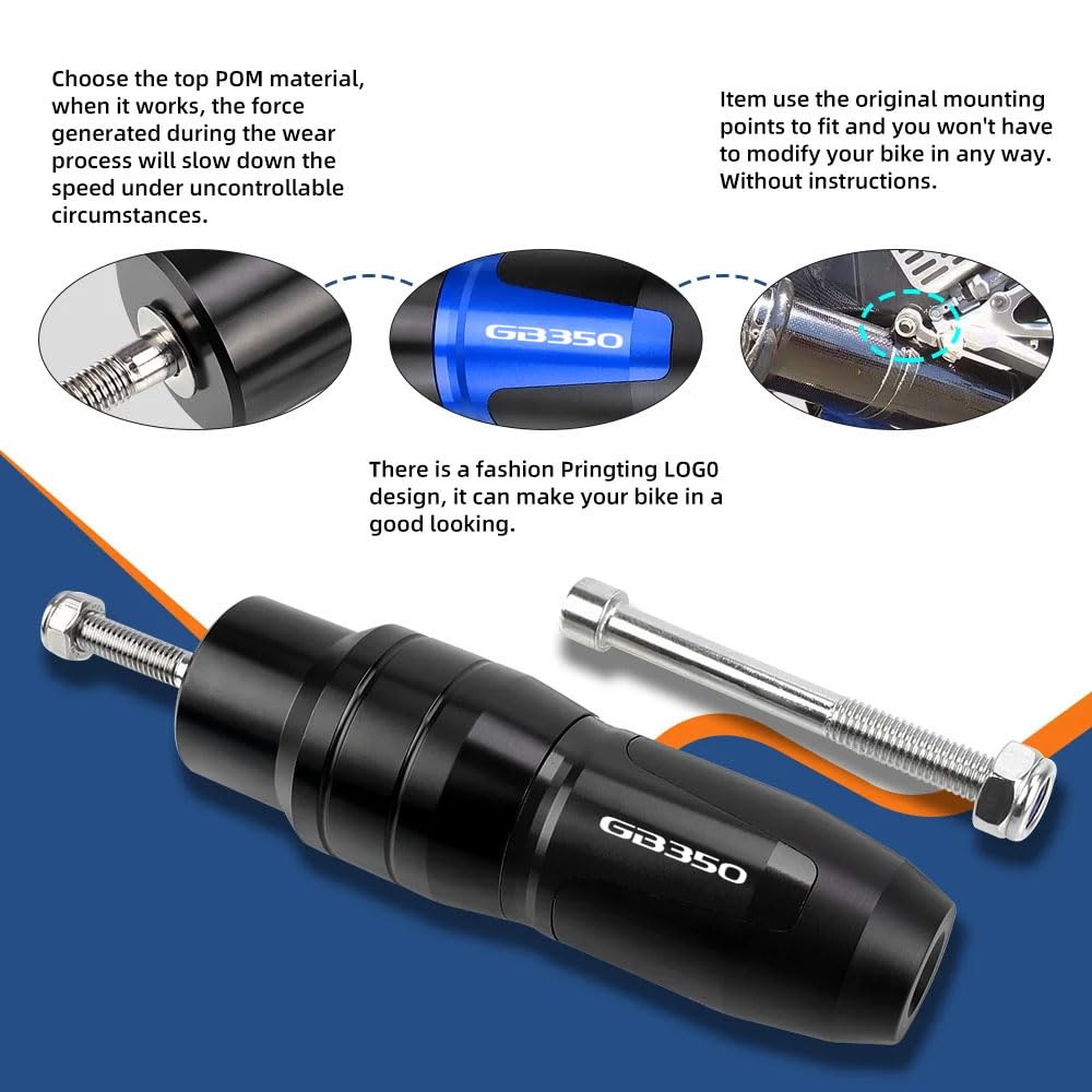 DOMOPAY For GB350 GB350 GB350s GB350c (2020-2022 2023 2024) Motorcycle Frame Anti-Collision Pad Engine