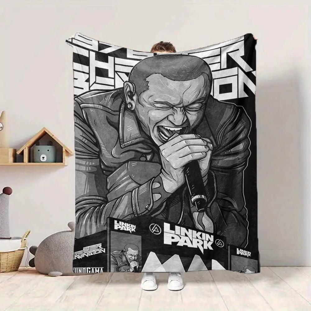 1pc Chester Bennington, Linkin Park Blanket Soft All Season Throw with Vibrant Design, Perfect for Home, Travel, and Gifts, Ideal for Naps and Camping