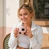 Soccer Ceramic Mug, 400ml Football Shaped Cup with Lid, Black White Hexagon Sports Drinkware for Home Office, Fan Gifts
