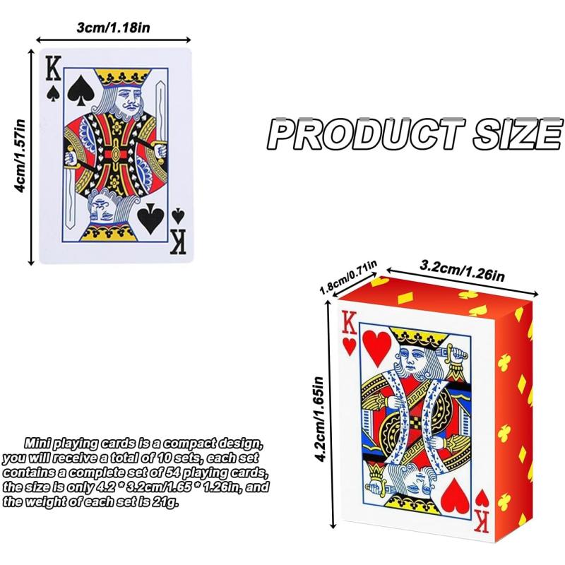 Mini Playing Cards Party Spoof Fun Smal Playing Cards Miniature Poker Cards Mini Poker Game For Teen Adults Novelty Party Gift