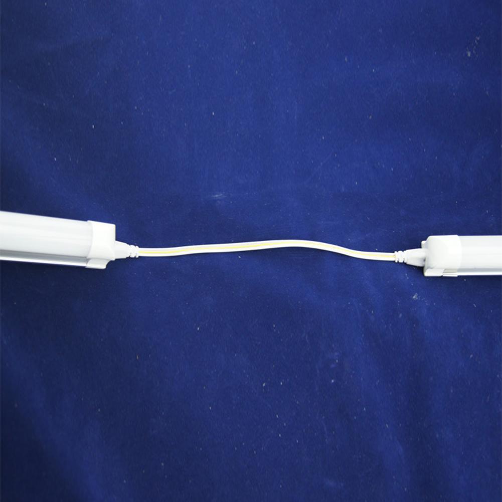 20cm T5 T8 Double End 3 Pin LED Tube Connector Cable Wire Extension Cord for Integrated LED Fluorescent Tube Light Bulb White