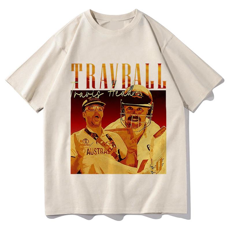 Fashion TravBall Travis Head TShirt Cotton Breathable Loose Top Harajuku Women Unisex Sportswear Round Neck Short Sleeve Streetwear