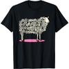 Cute Sheep With Flower Wool T-Shirt(1)