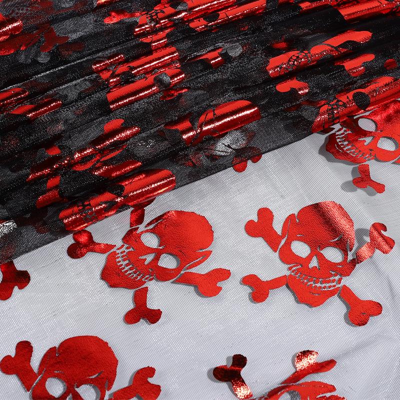 Red Spiderweb Halloween Mesh Fabric: Toy Hat & Cape Decoration