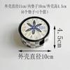 1pc Southeast Asian Hand-Painted Shell Coaster, Luxury Tea Cup Mat, Creative Desktop Decor & Tabletop Display