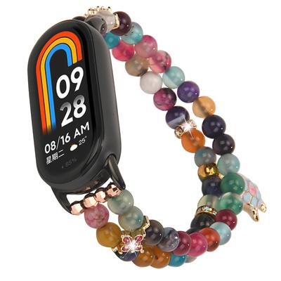 Pre Xiaomi Smart Band 9/8 Remienok na hodinky Korálkový náramok Náramok na zápästie