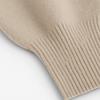 2025 Autumn/Winter High Neck Loose Solid Color Pullover Zipper Knit Sweater