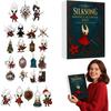 Hollow Knight Silksong Advent Calendar 2025, 24 Days Christmas Countdown, 2D Flat Acrylic Hanging Decor for Christmas Tree, for Game Lover