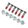 6PCS Sprocket Bolt Kit M8 Aluminium Alloy Nickel Plated Replacement for Yamaha YZ YZF