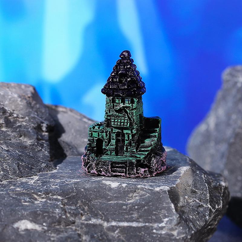 New Aquarium Resin Castle Decoration - Fish Tank Ornament