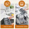 Silicone Taco Holder with 3 Dividers Reusable Tortilla Rack Non-Slip Food Dish Heat Cold Resistant Burrito Holder