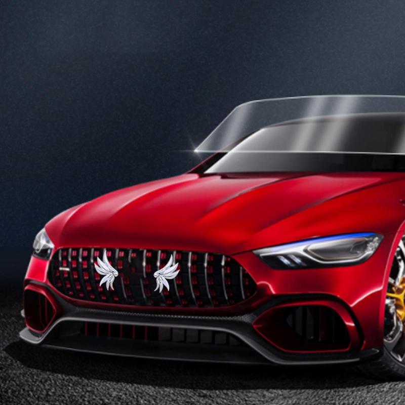 3D Angel Wings Auto Decals 3D Car Stickers Exterior Car Accessories Zinc Alloy Auto Decorations 3D Badge Emblem Sticker For Car