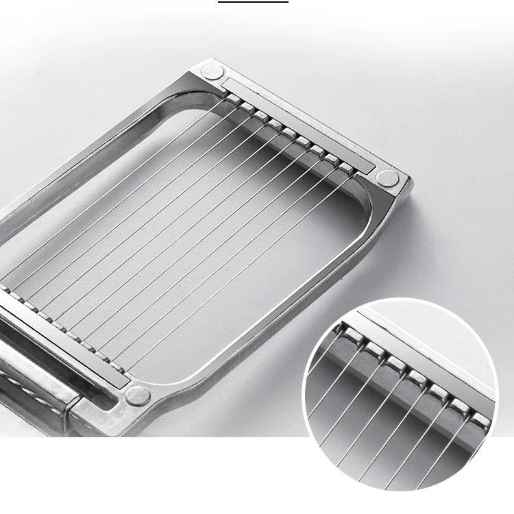 Heavy duty aluminum egg slices, strawberry slices, stainless steel wire, multiple egg slices, soft fruit for hard eggs