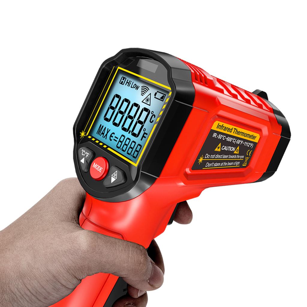 Infrared Thermometer, Noncontact Temperature Sensing Gun, 50 Degrees C To 600 Degrees C (58 Degrees F~1112 Degrees F) with