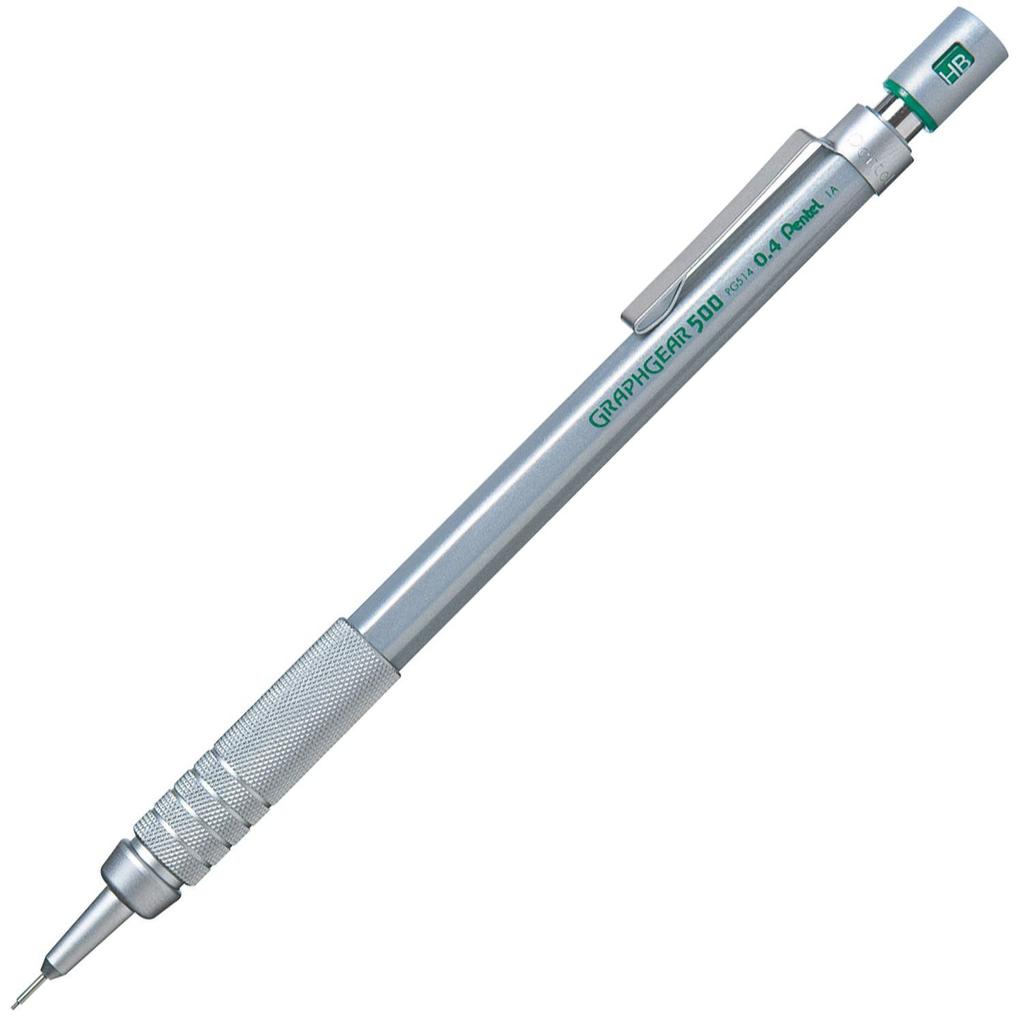 Pentel Graph Gear 500 Mechanical 200 PG514 Pencils, 0.4mm, Count,