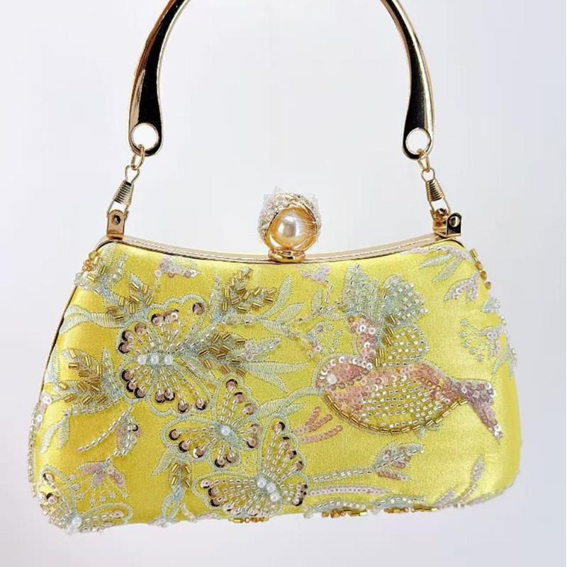 

New Fashion Chinese Style Women s Embroidered Sequin Evening Clutch Bag High-end Party Handbags Premium Dress Crossbody Bag
