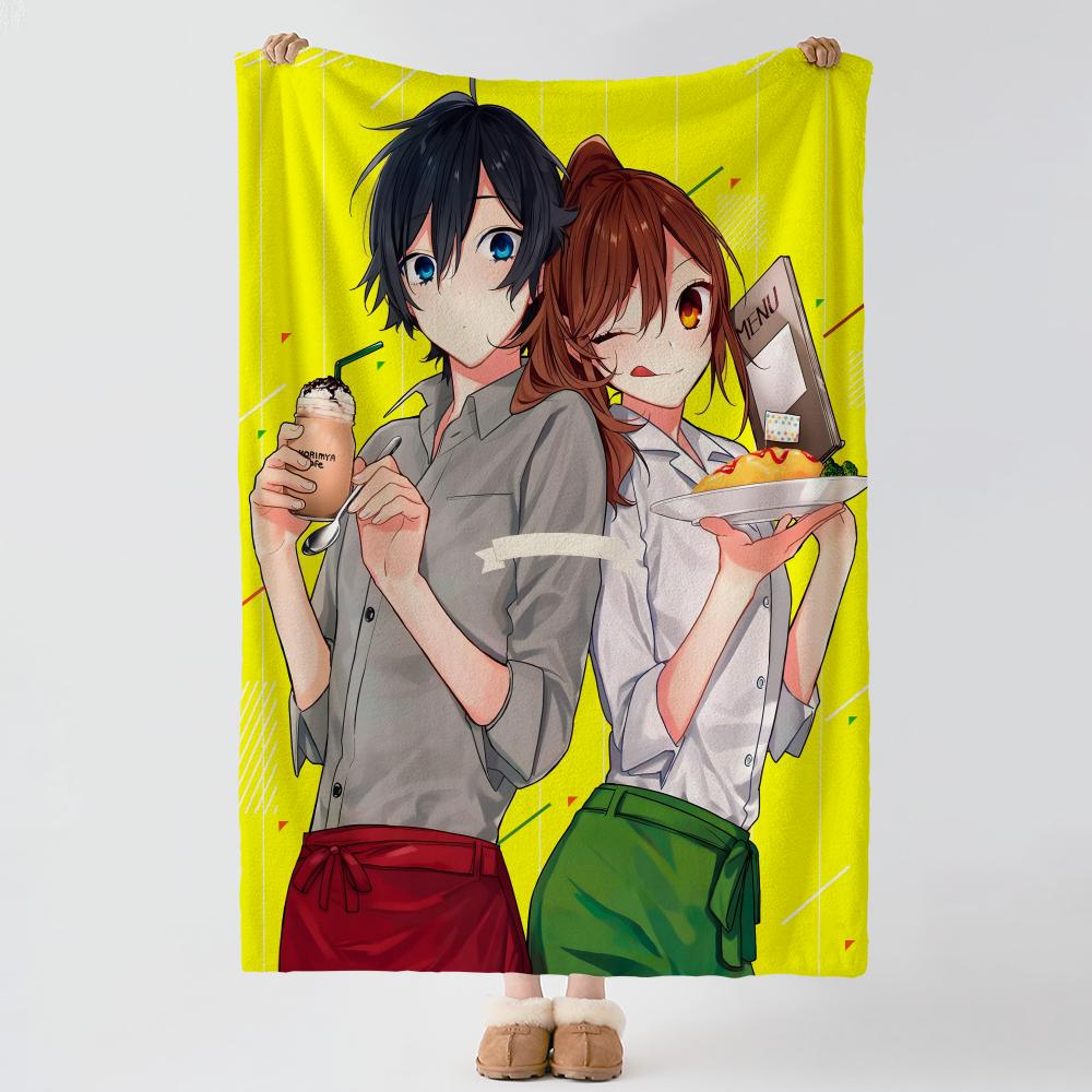 anime H-Horimiya-a Throw Thick Comfort Flannel Quilt, Multi-scene Use Indoor Outdoor Daily Nap