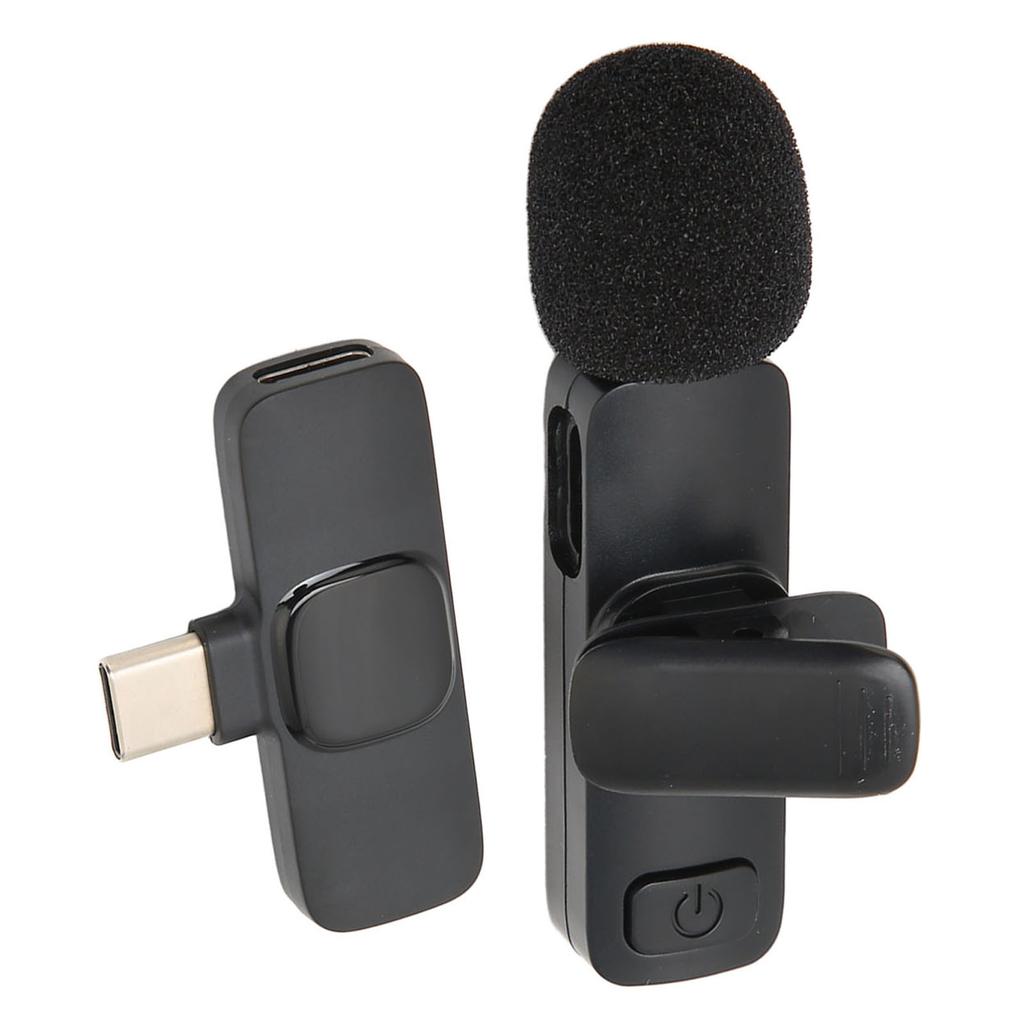 Wireless Lavalier Microphone Supports One Tows One Plug and Play Noise Cancellation Mini Lapel Mic