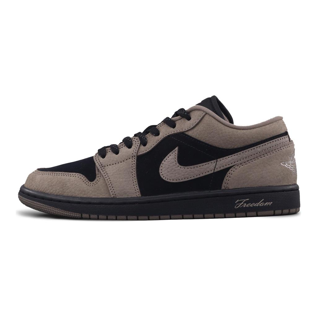 Jordan Air Jordan 1 Mocha AJ Leather Cushioning, Wear Resistant Low Top Vintage Basketball Shoes Men's Black Brown 553558-093(Team425-AJ)