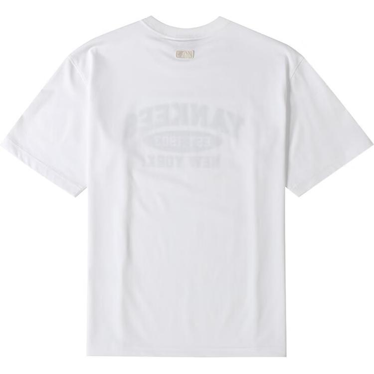 New MLB T-Shirt Unisex Ecru New York Yankees 3ATSV0843-50WHS