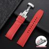 Waterproof Sprots Rubber Watch Band for Swatch 20mm 22mm 24mm Replacement Wristband for Omega Black Quick Release Rubber Strap