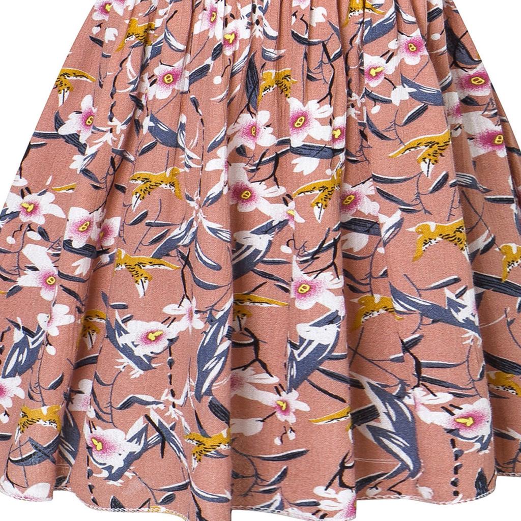 Toddler  Dresses Casual Sleeveless Straps Cute Floral Sundress Summer