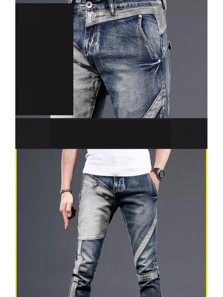 Jeans retrò estivi da ragazzo 2024 larghi affusolati