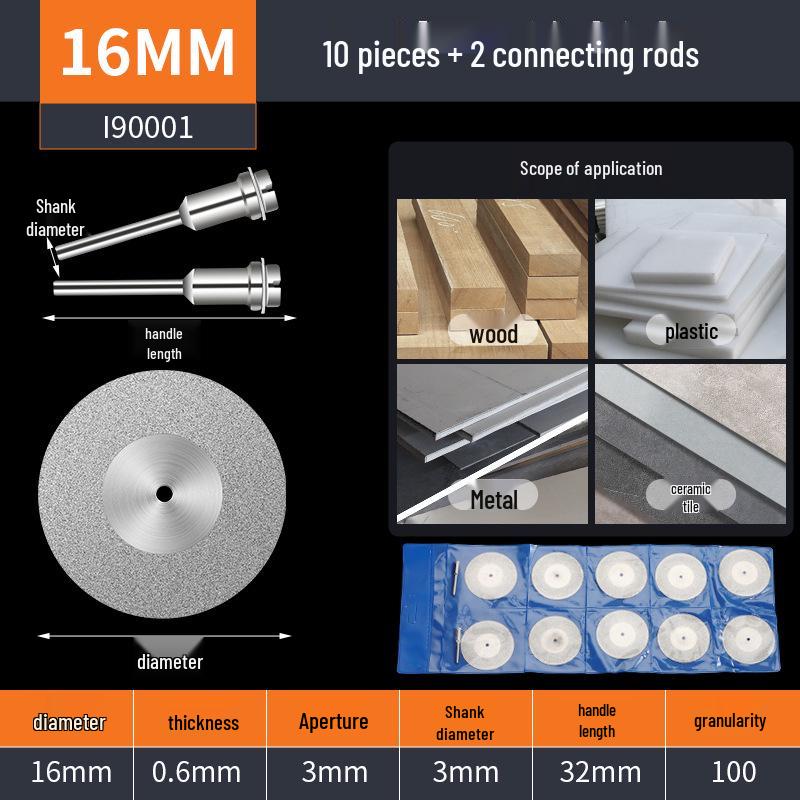 

Carborundum Electric Grinder Cutting Disc: Small Saw Blade, Caulking Cleaner, Glass/Jade Polisher, Grinding Wheel