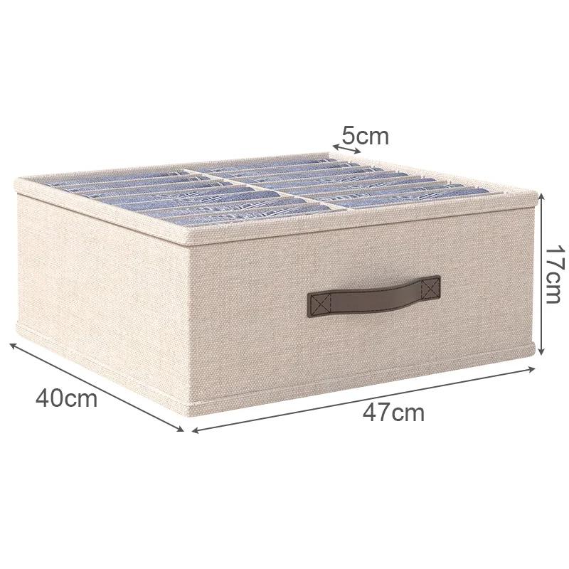 Aufbewahrungsbox Große Kapazität Schubladenauszug Kleiderorganizer Hosen Unterwäsche T-Shirts Schrankaufbewahrungsorganizer Mit PP-Platte