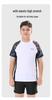 Customizable Two-Piece Short Sleeve Swimsuit for Kids & Teens - Plus Size, Quick-Drying, Loose Fit