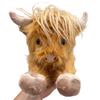 Cute Simulation Highland Cow Plush Toy Super Soft Highland Cattle Animal Plushie Doll Kawaii Christmas Gifts Toy Home Room Decor