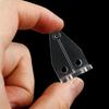 Plastic Hold Down Brackets, 12 Pcs 1” Clear Plastic Blinds Hooks Blind Holder Replacements for Horizontal Blinds Shades Windows Doors
