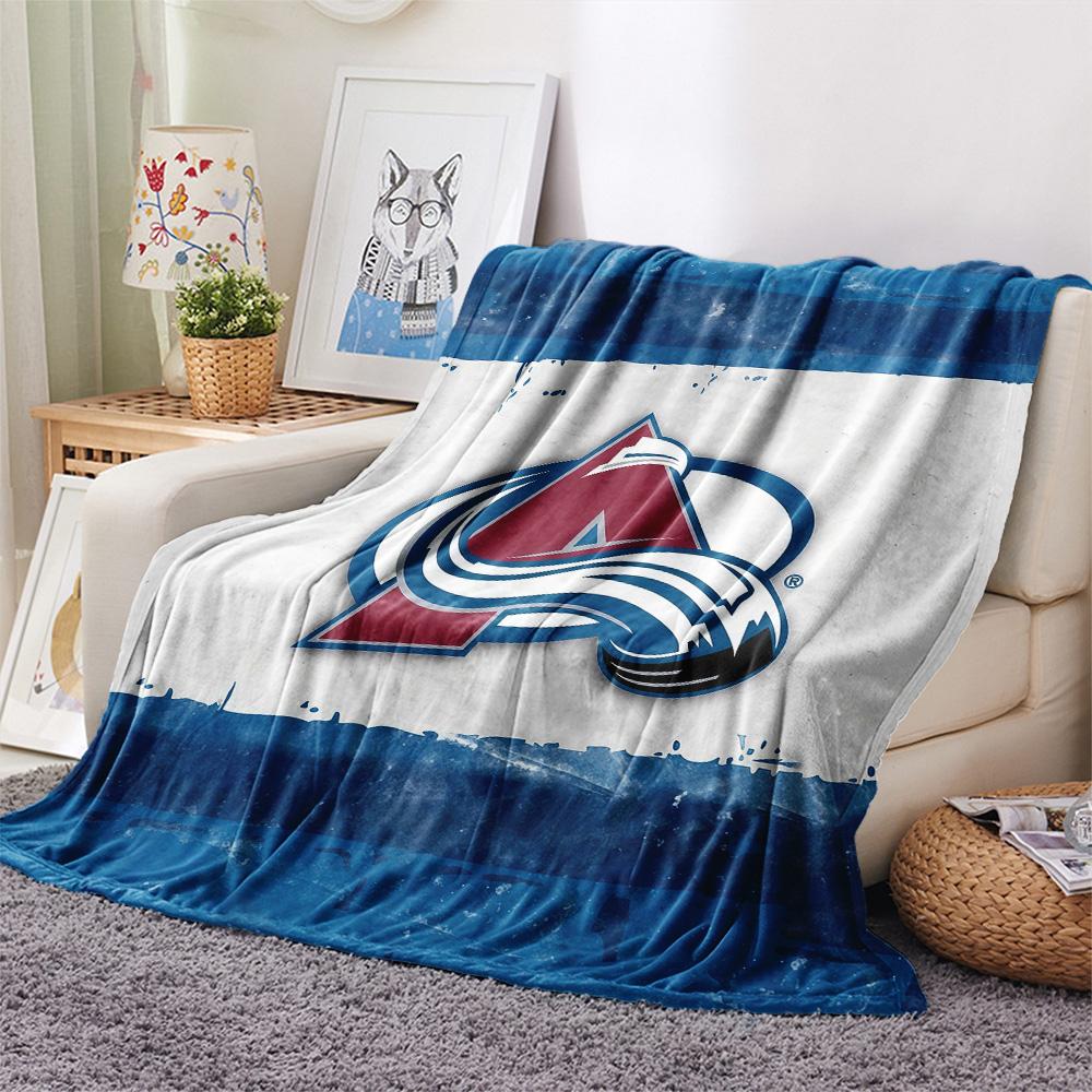 Colorado Avalanche2 Flannel Blanket, High quality Comfortable for All Seasons, Home Decor, Warmth and Comfort