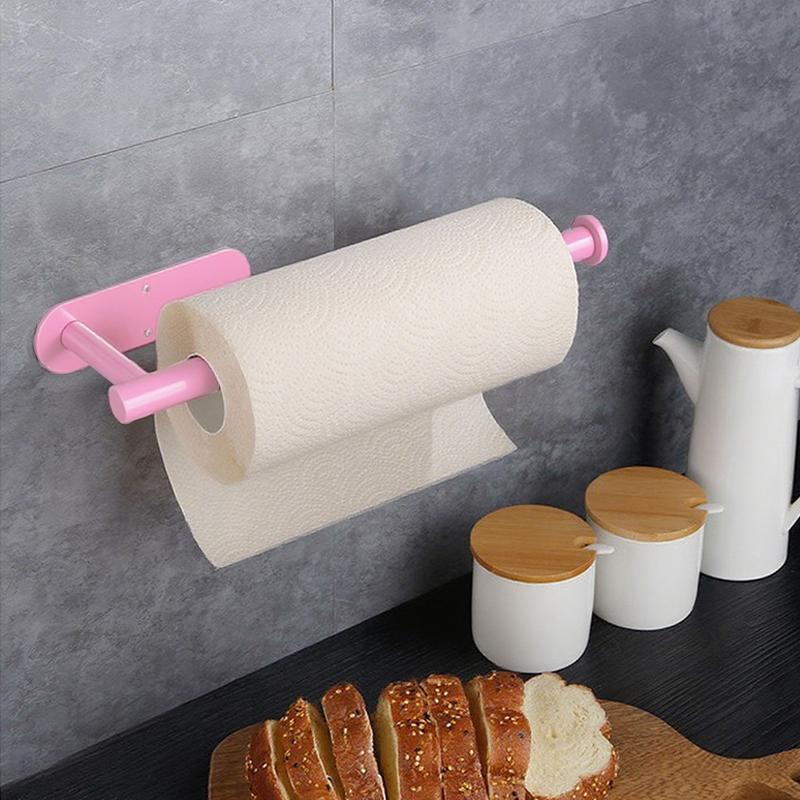 Kitchen Paper Towel Holder, Wall Mounted Paper Towel Holder, Toilet Paper Roll Holder, Cabinet Storage Rack, Napkin Holder