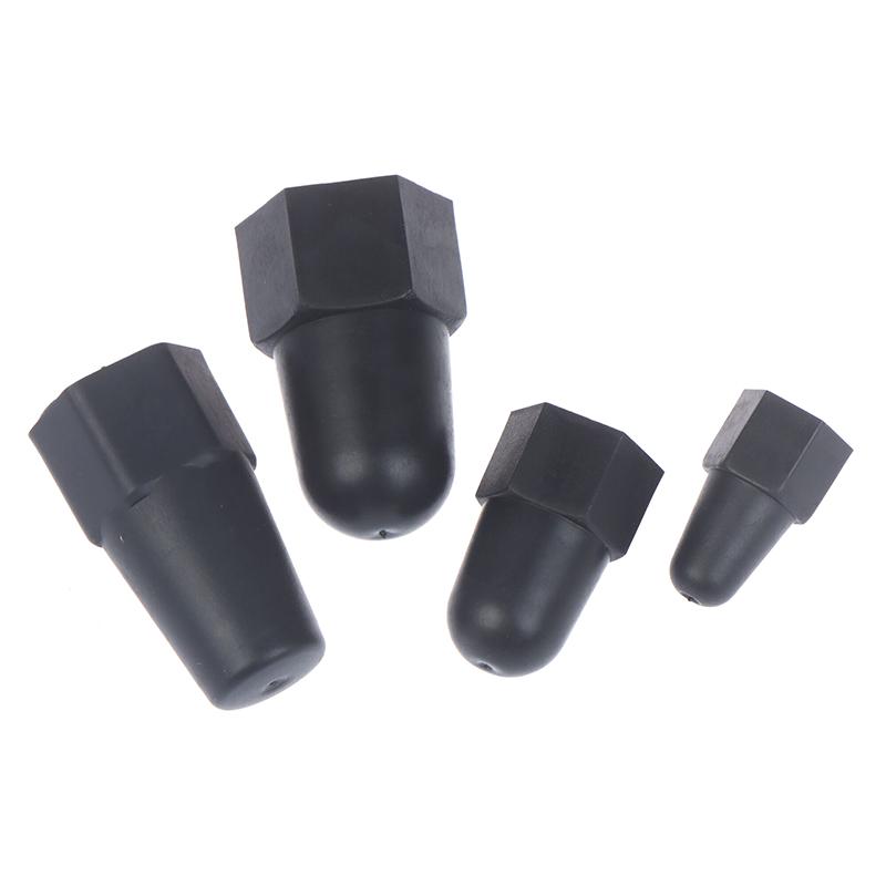 Neue 10 Stück Verlängerte Mutterkappe Sechskantmutter M6 M8 M10 M12 PE Kunststoff-Mutterschutzkappen Sechskantschrauben-Schutzhülse