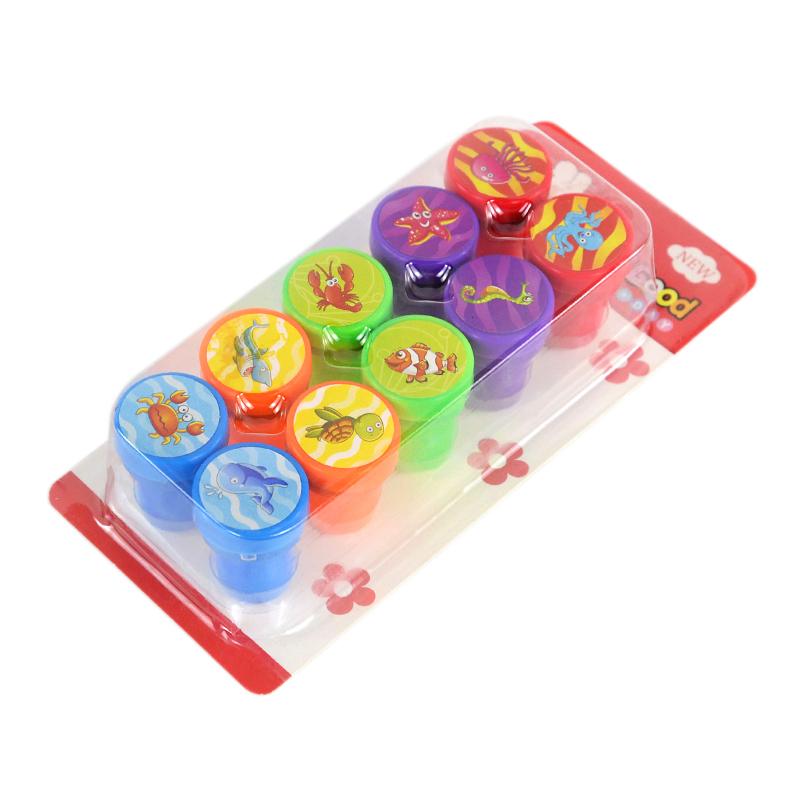 

10 шт. мультяшные единороги животные самоклеящиеся штампы игрушки детские сувениры на день рождения мешочки для подарков пиньяты наполнители для мальчиков и девочек рождественский подарок