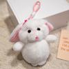 Raccoon Animal Doll Keychain Bear Plush Toys Small Pendant Capybara Plush Keychain  Home Decor