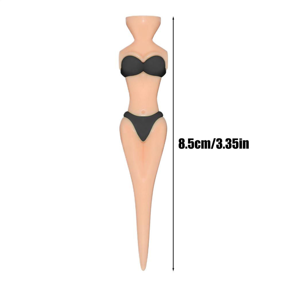 

1pc Funny Golf Tees Lady Bikini Girl Golf Tees,85 mm Plastic Pin-up Golf Tees,Home Golf Tees for Golf Training, Golf Accessories чорний