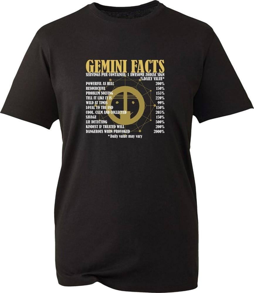 Zwillinge Fakten Horoskop Sternzeichen Astrologisches Zeichen T-Shirt Astrologie Unisex Tee Top