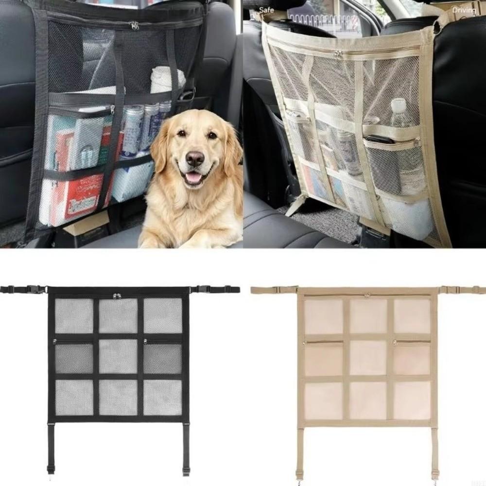 Sturdy Durable Car Storage Net Elastic Edge Car Seat Protective Net Car Pet Barrier Trunk Seat