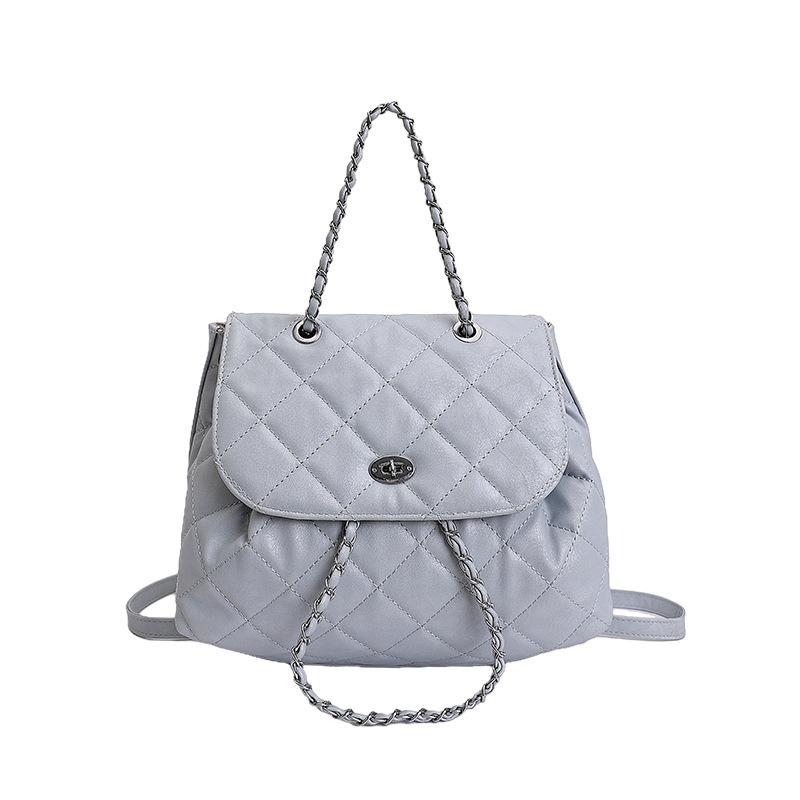 Quilted Chain Shoulder Bag for Women Fashionable Handbag with Adjustable Strap Elegant Daily Use Crossbody Bag